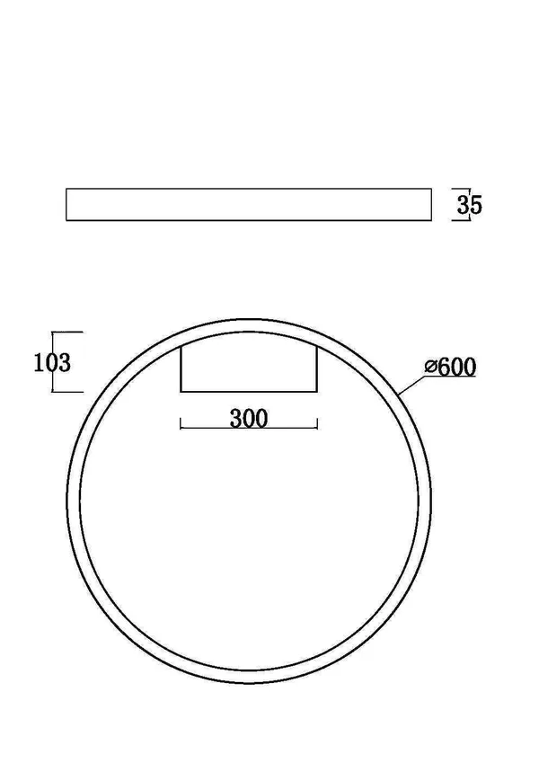 Потолочный светильник 1*LED 37Вт Белый IP20 Rim MOD058CL-L35W3K Maytoni — фото 2