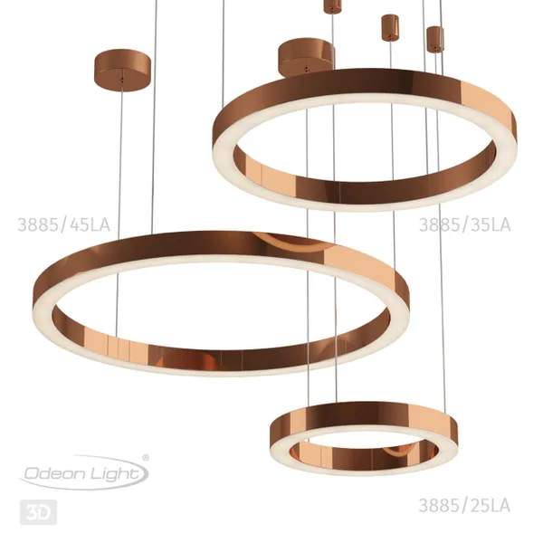 Подвесн.св-к LED 4000K 42W 2100Лм (2 вида крепл.) полированное золото/металл BRIZZI ODEON LIGHT — фото 4