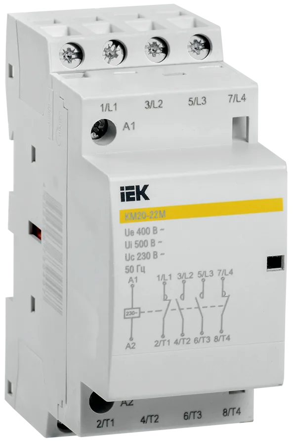 Контактор модульный КМ20-22М AC IEK