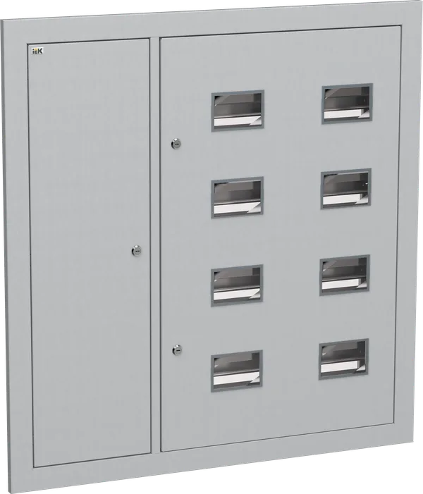 Корпус металлический ЩЭ-8-Э 36 IP31 (слаботочный отсек слева) LIGHT IEK