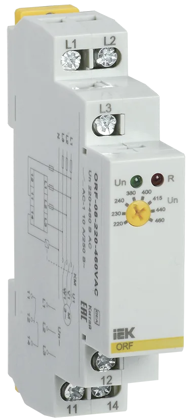 Реле контроля фаз ORF 08 3 фазы 220-460В AC IEK