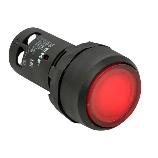Кнопка SW2C-10D с подсветкой красная NO PROxima EKF