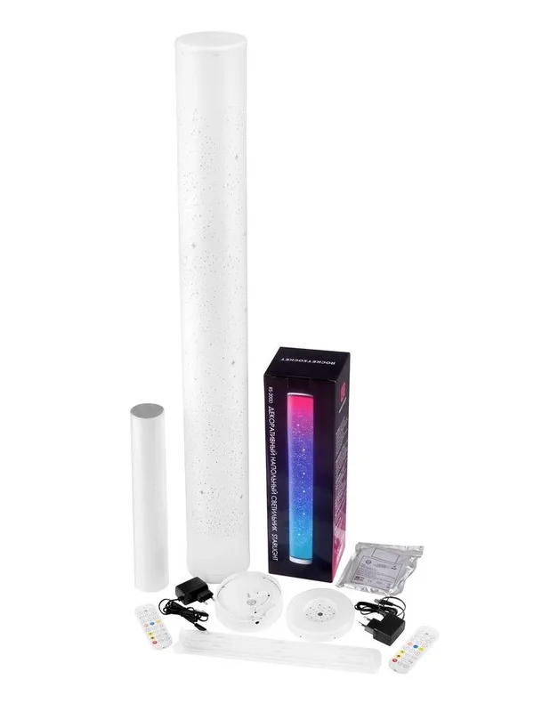 Декоративный напольный светильник Pylon Light с пультом ДУ RocketSocket, 12.0Вт, RGBIC цвета 360°, 15 режимов + музыкальный, регулировка яркости — фото 4
