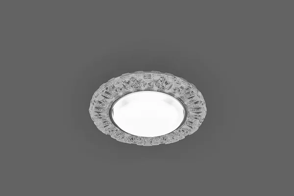 Светильник встраиваемый с белой LED подсветкой Feron CD4023 потолочный GX53 без лампы прозрачный — фото 4