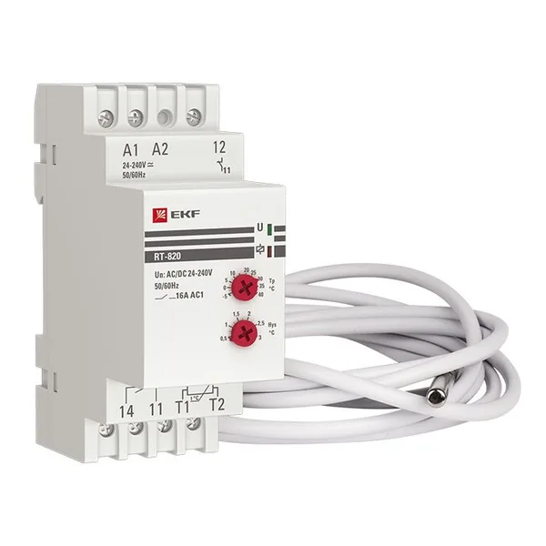 Реле температуры RT-820 (-5.… +40 С) PROxima EKF