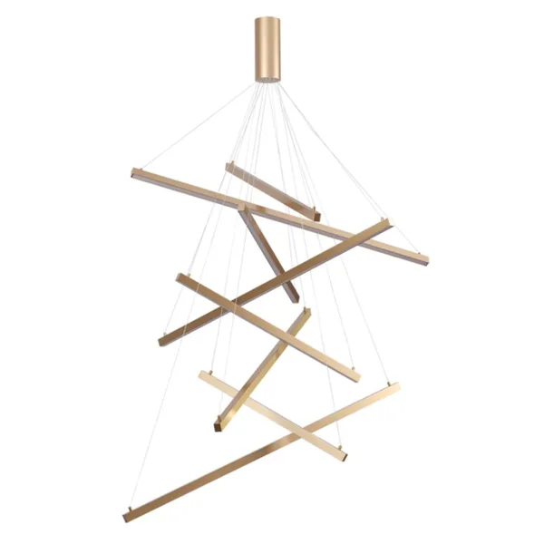 Подвесной св-к LED 96W 5190Лм 3000К 220V COMETA золото ODEON LIGHT