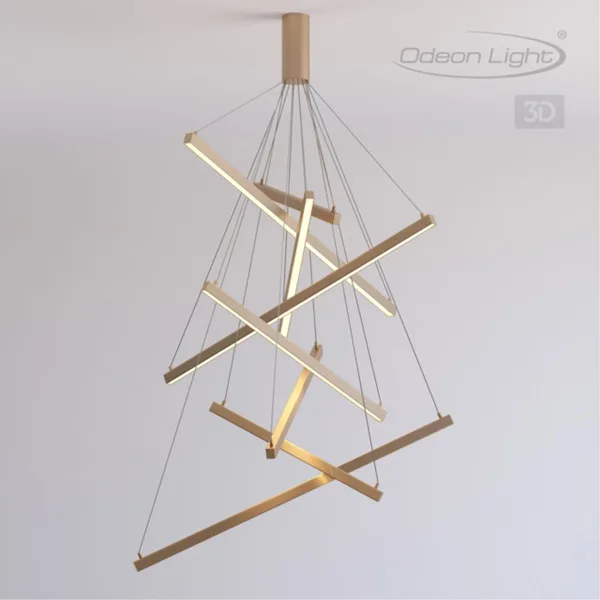 Подвесной св-к LED 96W 5190Лм 3000К 220V COMETA золото ODEON LIGHT — фото 4