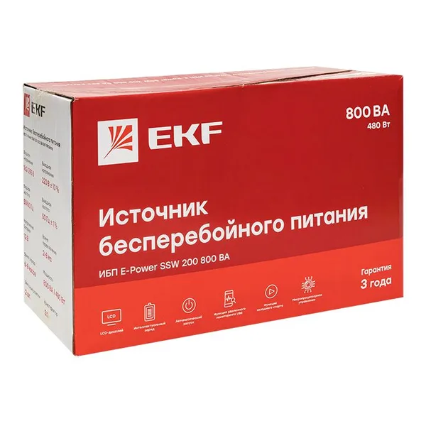 Источник Бесперебойного Питания Линейно-интерактивный E-Power SSW 200 800 ВА PROxima EKF — фото 2