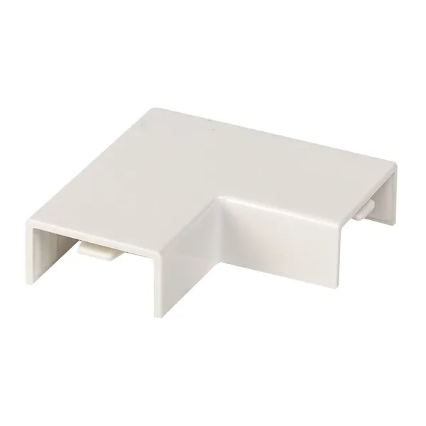 Поворот 90 гр, (20х10) (4 шт) белый EKF-Plast