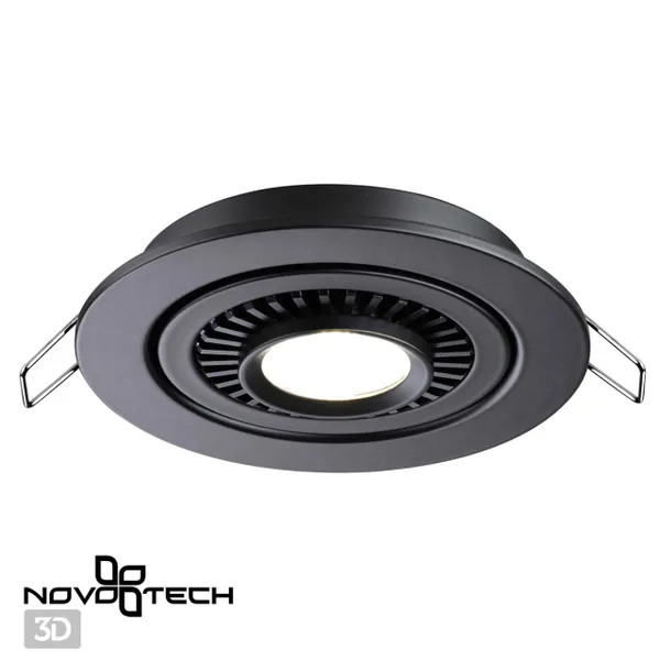 Св-к встр.св/д IP20 LED 9W 770Лм 4000K 220V GESSO черный NOVOTECH — фото 4
