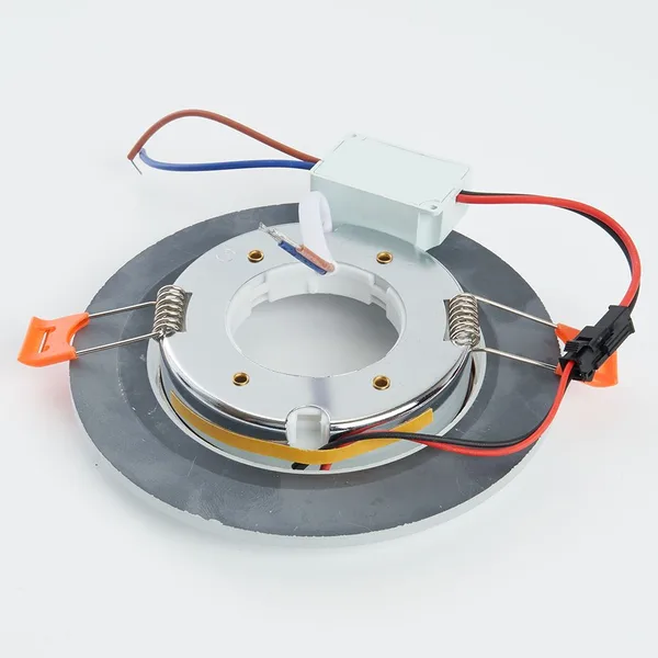 Светильник встр. с белой LED подсветкой Feron CD5023 потолочный GX53 без лампы, матовый круг — фото 8