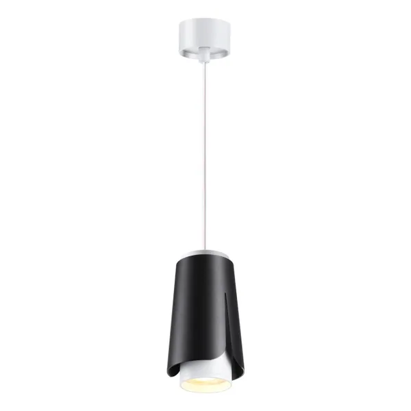 Св-к накл.,провод 2м IP20 GU10 9W 220V TULIP черный NOVOTECH — фото 4