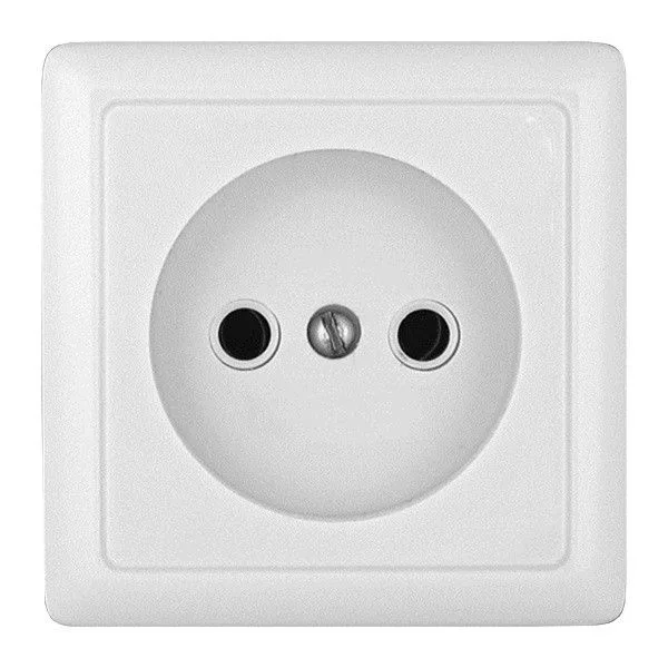 ХИТ О/У розетка без заземления без шторок, 10А, 250В, белый Systeme Electric Systeme Electric (Schneider Electric)