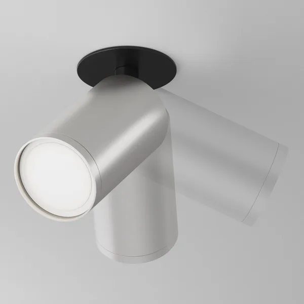 Потолочный светильник 1*GU10 10Вт Черный и Матовое серебро IP20 Ceiling & Wall C049CL-U-1BS Technical Maytoni — фото 3