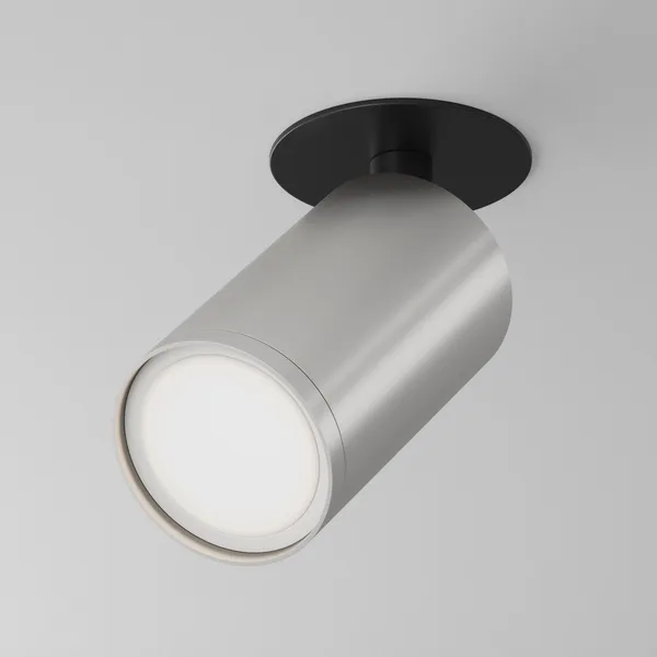 Потолочный светильник 1*GU10 10Вт Черный и Матовое серебро IP20 Ceiling & Wall C049CL-U-1BS Technical Maytoni — фото 2