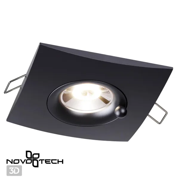 Св-к встр.влагозащ.IP44 GU10 50W 220V WATER черный B NOVOTECH — фото 3