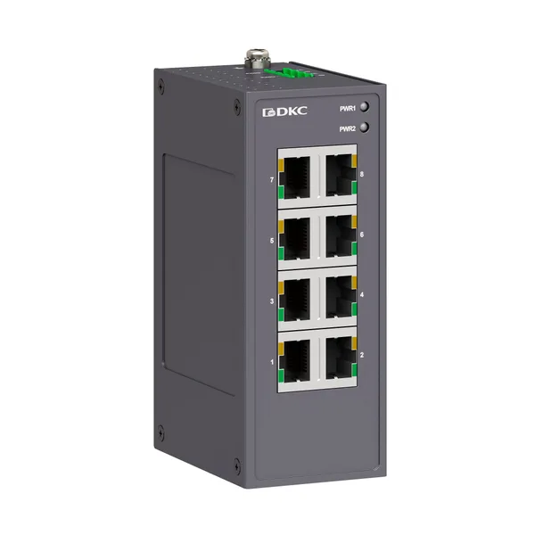 Промышленный неуправляемый коммутатор, арт. N1000-8T-P2 DKC