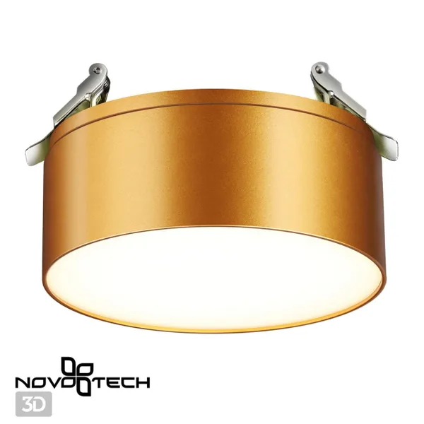 Св-к встр.св/д IP20 LED 24W 4000K 2100Лм 100-265V матовое золото PROMETA NOVOTECH — фото 4