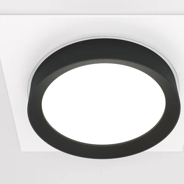 Встраиваемый светильник 1*GX53 15Вт Бело-черный IP20 Downlight DL086-GX53-SQ-WB Technical Maytoni — фото 3