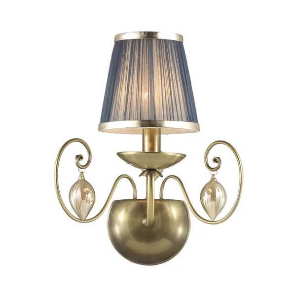 Бра IP20 E14 40W 220V NIAGARA бронза/ткань/стекло ODEON LIGHT — фото 5