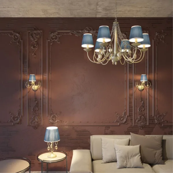 Бра IP20 E14 40W 220V NIAGARA бронза/ткань/стекло ODEON LIGHT — фото 2
