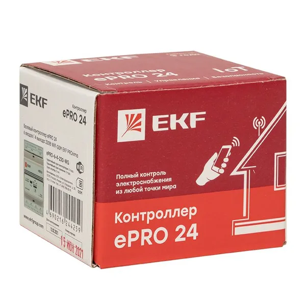 Контроллер базовый ePRO 24 удаленного управления 6вх\4вых 230В WiFi GSM PROxima EKF — фото 2