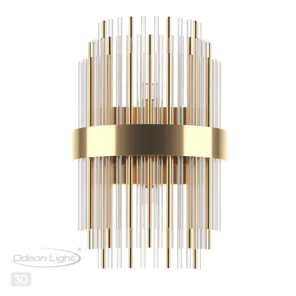 Бра G9 2*40W 220V IDA золотой/металл/стекло ODEON LIGHT — фото 4