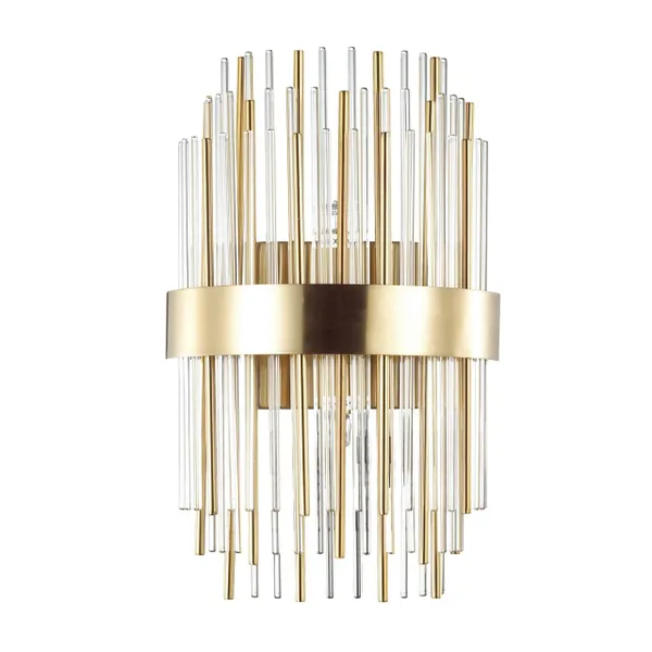 Бра G9 2*40W 220V IDA золотой/металл/стекло ODEON LIGHT
