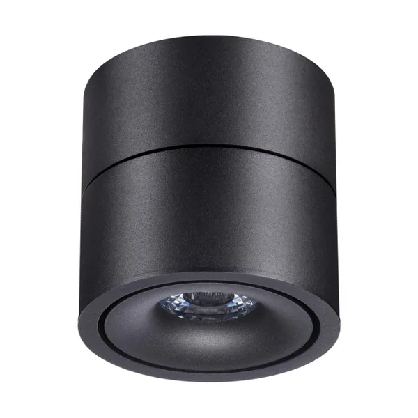 Св-к накл.св/д IP20 LED 15W 4000K 1300Лм 100-265V GRODA черный NOVOTECH — фото 5