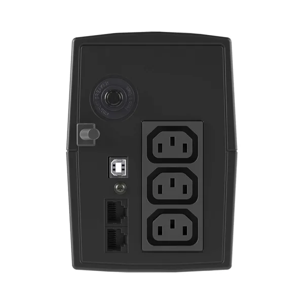 Линейно-интерактивный ИБП ДКС серии Info LCD, 800 ВА/480 Вт, 1/1, 3xIEC C13, USB + RJ45, LCD, 1x8Aч DKC — фото 4