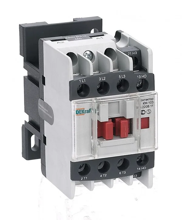 Контактор 9А 220В AC 1НО+1НЗ AC-3 КМ-103 DEKraft
