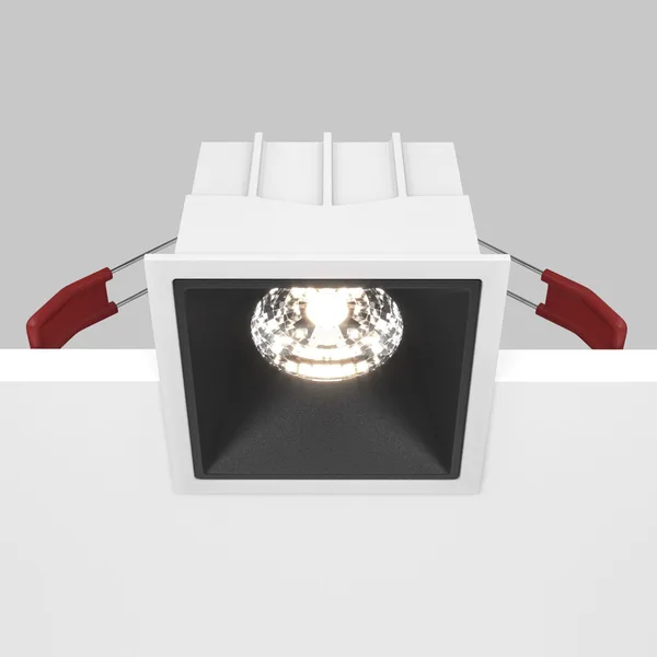 Встраиваемый светильник LED 15Вт Бело-черный IP20 Downlight DL043-01-15W4K-SQ-WB Technical Maytoni — фото 4