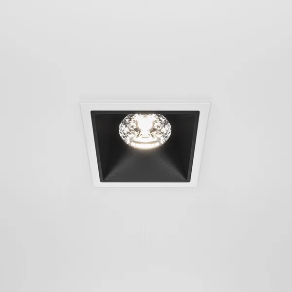 Встраиваемый светильник LED 15Вт Бело-черный IP20 Downlight DL043-01-15W4K-SQ-WB Technical Maytoni — фото 3