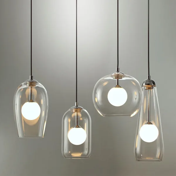 Подвес G9 1*40W LOSTAR хром/белый/прозрачный/стекло D ODEON LIGHT — фото 4