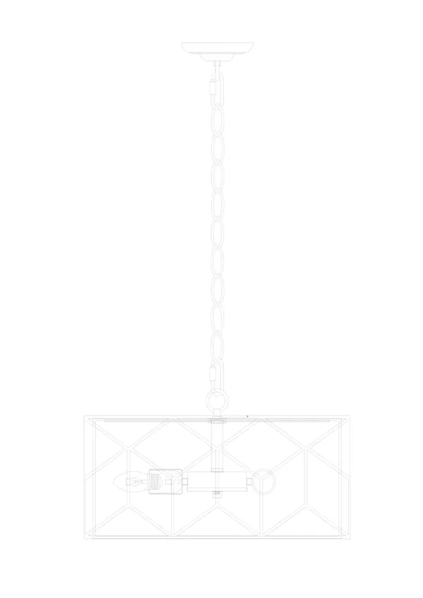 Подвесной светильник 4*E27 40Вт Золото IP20 Messina H223PL-03G Maytoni — фото 2