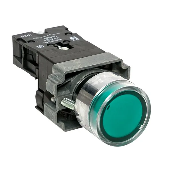 Кнопка BA31 с подстветкой 230В зеленая NO IP65 PROxima EKF