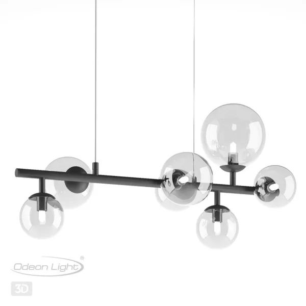 Люстра G9 7*40W TOVI черный/прозрачный ODEON LIGHT — фото 5