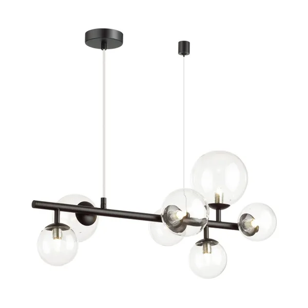 Люстра G9 7*40W TOVI черный/прозрачный ODEON LIGHT — фото 6