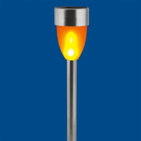 Св-к садовый на солн.батарее "Металлический факел" 10LED 36см металл USL-S-187/MM360 Uniel