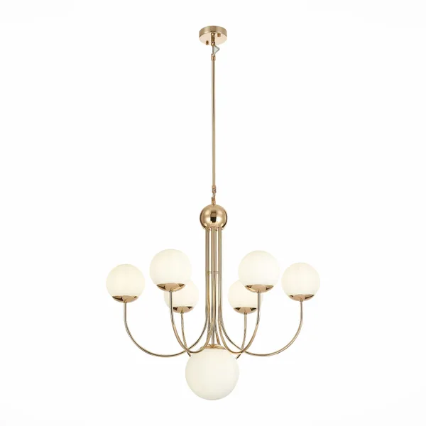 Люстра подвесная Французское золото/Белый E27 7*60Вт SL1504.203.07 ST LUCE
