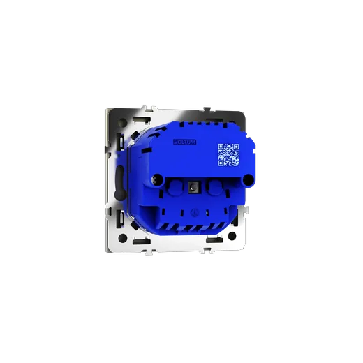 Розетка встраиваемая Voltum S70 с заземлением и защитными шторками, 16А, с USB, A+C, (шелк) — фото 7