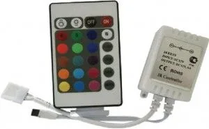 Контроллер 12V 72W 6A RGB c ИК пультом ECOLA
