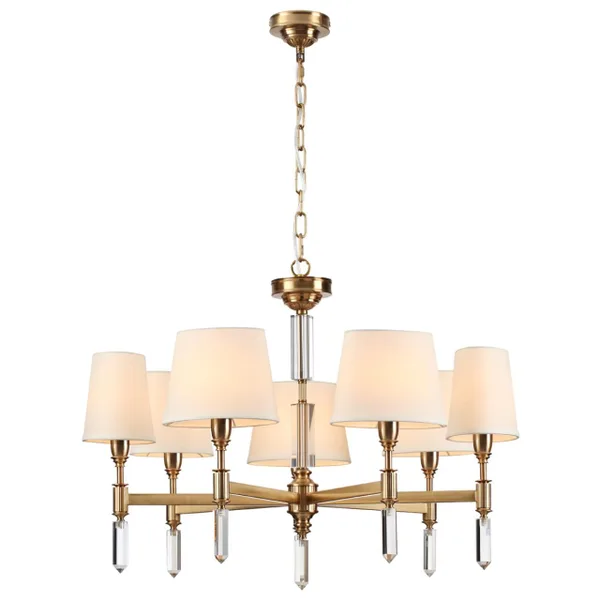 Люстра E14 7*40W LONDON бронзовый/белый/ткань ODEON LIGHT — фото 5