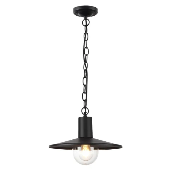 Ландшафтный св-к-подвес E27 1*40W IP44 FURCADIA черный/стекло ODEON LIGHT — фото 5