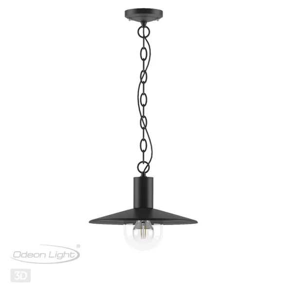 Ландшафтный св-к-подвес E27 1*40W IP44 FURCADIA черный/стекло ODEON LIGHT — фото 4