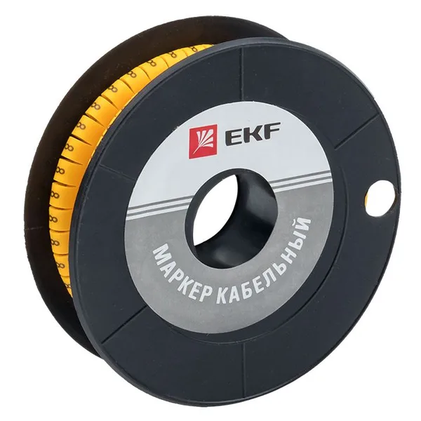 Маркер кабельный 4,0 мм2 "8" (500 шт) (ЕС-2) PROxima EKF