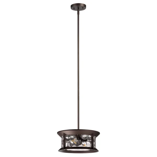Ландшафтный подвес E27 2*60W IP44 MAVRET темно-коричневый/стекло ODEON LIGHT