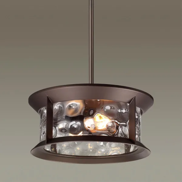 Ландшафтный подвес E27 2*60W IP44 MAVRET темно-коричневый/стекло ODEON LIGHT — фото 3
