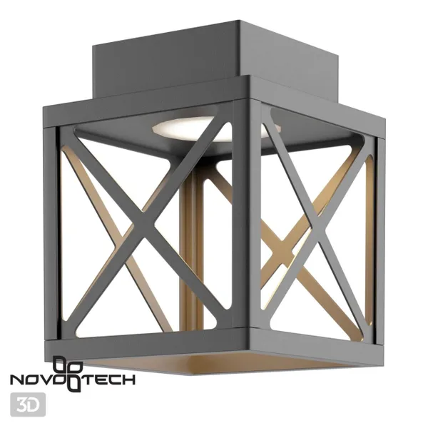 Ландшафтн.потолочн.св-к IP54 LED 4000K 10W 100-240V DANTELA темно-серый NOVOTECH — фото 4