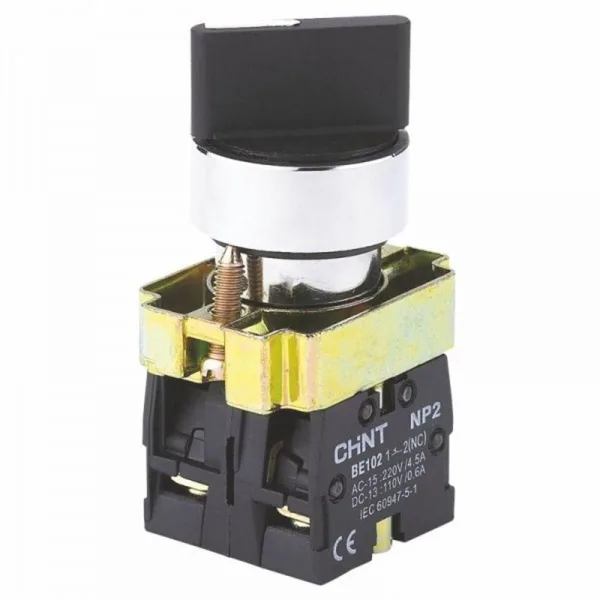 Переключатель NP2-BD44, 2 положения возвратом, 2НЗ, IP40 (R) CHINT